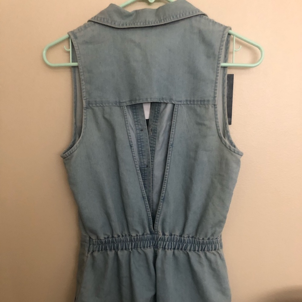 Retro Vintage Denim Romper - Picture 3 of 3